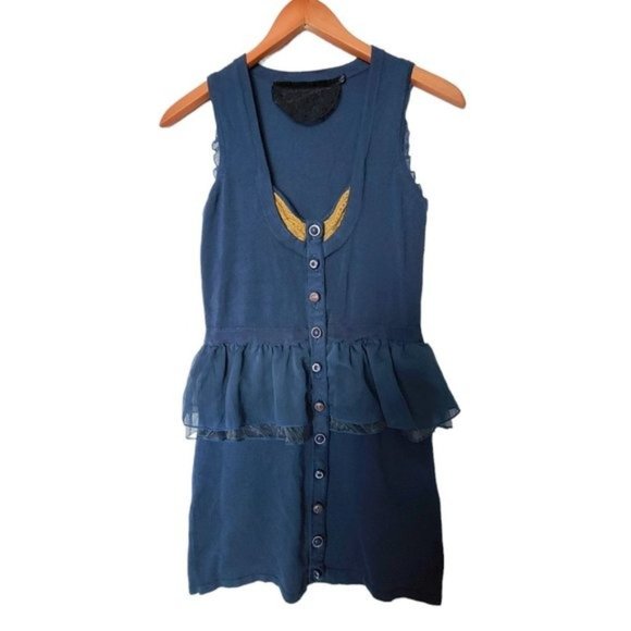 Twelve Couture Sweater Vest Dress‎ Button Front size s Small - Picture 4 of 12